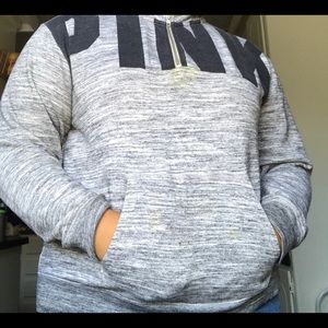 victoria secret gray sweatshirt